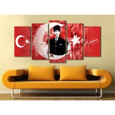 Gazi Mustafa Kemal Atatürk Temalı Kanvas Tablo